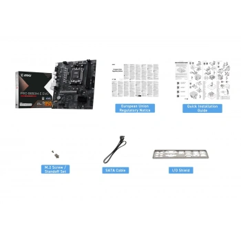 MSI PRO B850M-E EVO DDR5 HDMI-DP PCIE 5.0 AM5 mATX