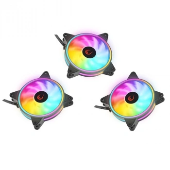 RAMPAGE COOLWIND F3 ARGB Fan + Kumanda 1200RPM Gaming Oyuncu Kasa Fan Kiti 3-lü paket