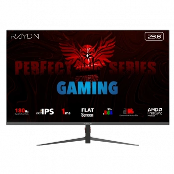 RAYDIN MM24DFI-180HZ, 23.8", 1ms, 180Hz, Full HD, HDMI, DP, IPS LED, Flat, Frameless, FreeSync Gaming Monitör