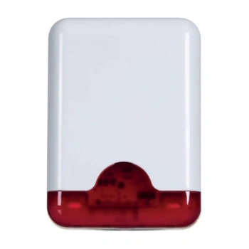 TEKNİM VAS-741RP Kırmızı Pencereli Harici Siren (Plastik İç Koruma)