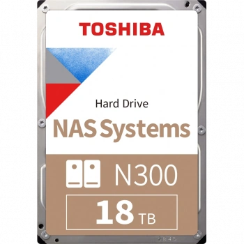 TOSHIBA N300, HDWG51JUZSVA, 3.5", 18TB, 512Mb 7200 Rpm, SATA3, 7/24 NAS, SERVER, HDD (Türkiye Distribütörü Garantili)