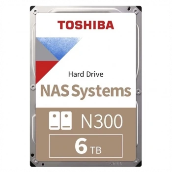 TOSHIBA N300, MN10ADA600S, 3.5", 6TB, 512Mb 7200 Rpm, SATA3, 7/24 NAS, SERVER, HDD