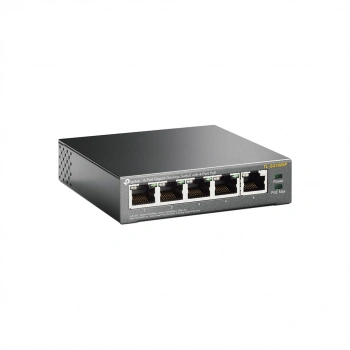 TP-LINK TL-SG1005P, 5 Port, GigaBit, 4 Port PoE 56W, Yönetilemez, Metal Kasa, Masaüstü Switch
