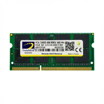 TwinMOS MDD3L8GB1600N, 8GB, DDR3, 1600MHz, 1.35V Notebook Ram