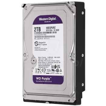WD 3.5 2TB PURPLE WD23PURZ 5400 RPM 64MB SATA-3 Güvenlik Diski