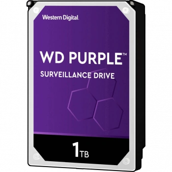 WD PURPLE, WD10PURZ, 3.5" 1TB, 64Mb, 5400 Rpm, 7/24 Güvenlik, HDD