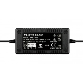 YLD 12v 10amper MYS-12012 Plastik Masa Tipi Kasa Adaptör