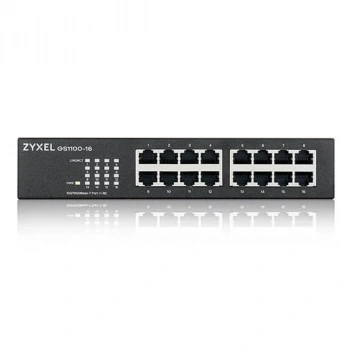 ZyXEL 16port GS1100-16 GIGABIT Yönetilemez Switch Masaüstü