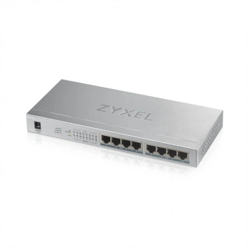 ZyXEL GS1008HP, 8 Port, GigaBit, PoE 60W, Yönetilemez, Masaüstü Switch