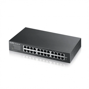 ZyXEL GS1100-24E V3, 24 Port, GigaBit, Yönetilemez, Sessiz, Rackmount Switch