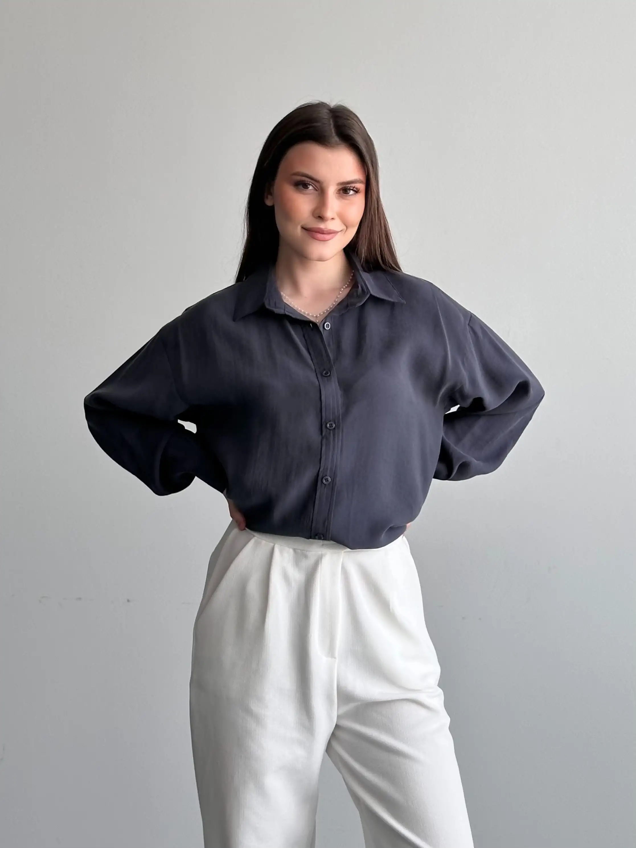 MODAL GÖMLEK-ANTRASİT