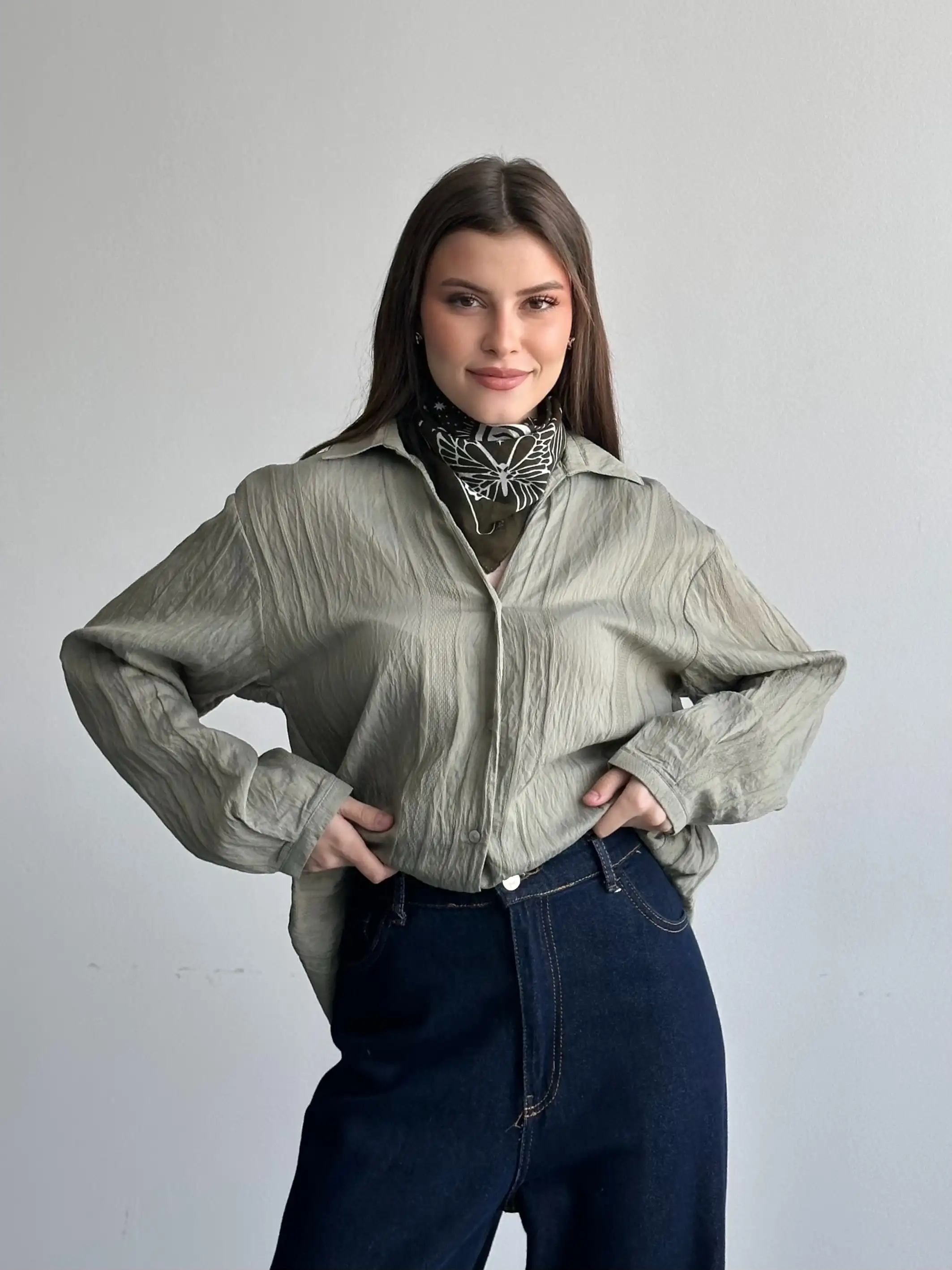 SALAŞ GÖMLEK-YAĞ YEŞİLİ