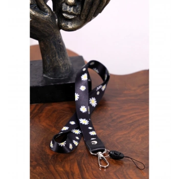 Dioforce Papatya Temalı Tek Rivetli Boyun Askı İpi Ve Telefon Askısı