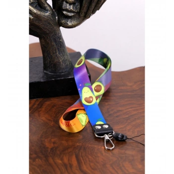 Dioforce Avokado Temalı Çift Rivetli Boyun Askı İpi Ve Telefon Askısı