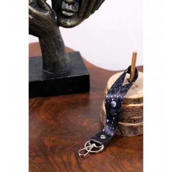 Gece Yıldızları Sonsuz Desenli Kanca Ve Halkalı Anahtarlık