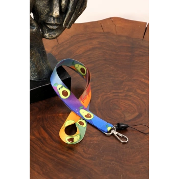 Avokado Temalı Boyun Askı İpi Ve Telefon Askısı