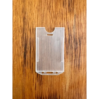 Şeffaf Dikey Yaka Kart Koruyucu