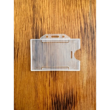 Şeffaf Yatay Yaka Kart Koruyucu