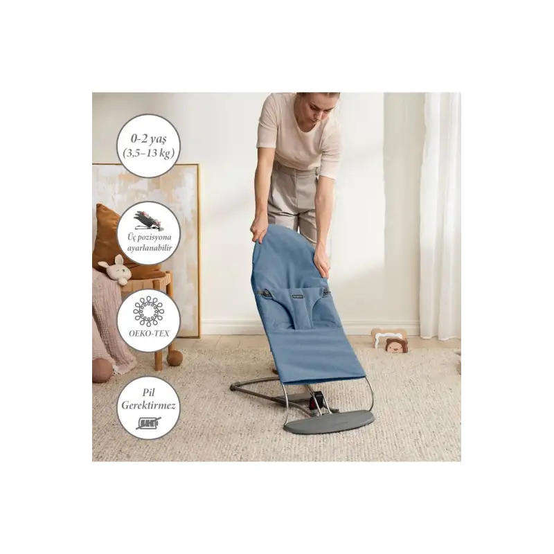 Babybjörn Bliss Ana Kucağı Woven Melange Blue