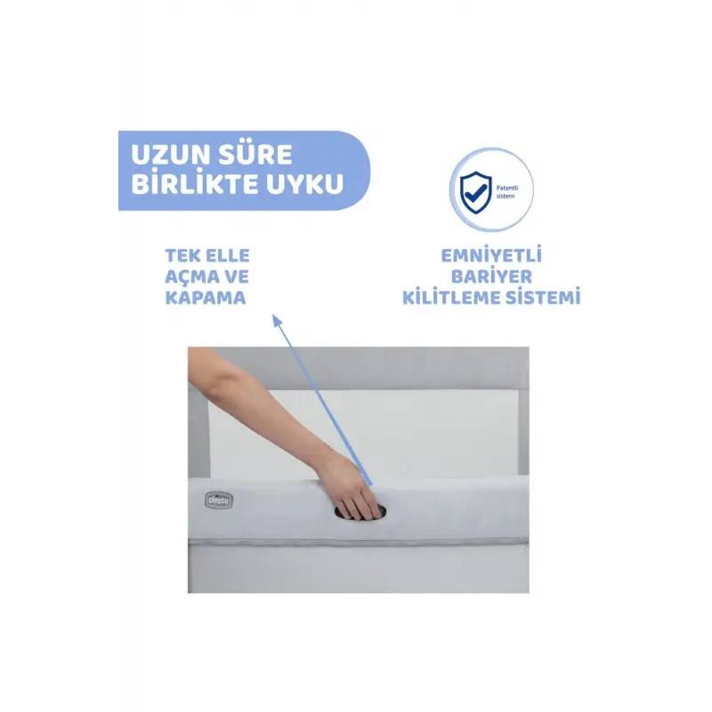 Chicco Next2me Forever Anne Yanı Beşik Ash Grey Cross Collectıon