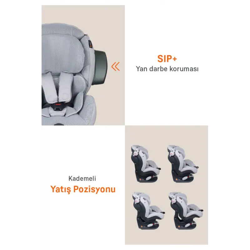 Besafe İzi Comfort X3 ADACLI Oto Koltuğu 9-18 Kg Metallic Melange