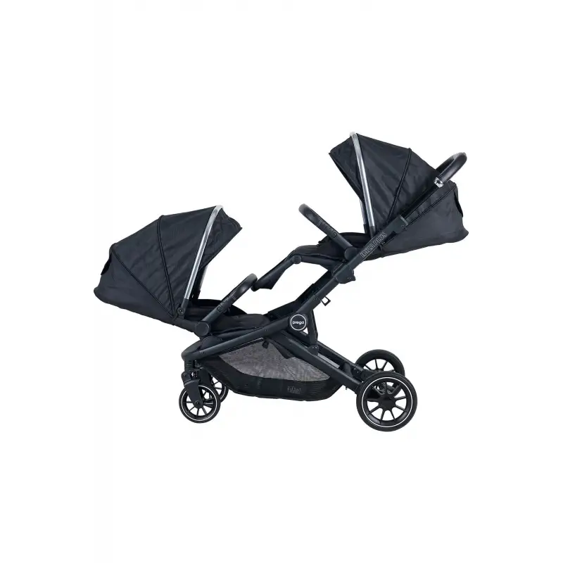 Prego 2223 Ibiza Plus Travel Sistem İkiz Bebek Arabası Siyah