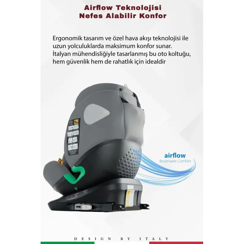Prego Q9004 Tronfix I-Size Oto Koltuğu 0-36 Kg Gri