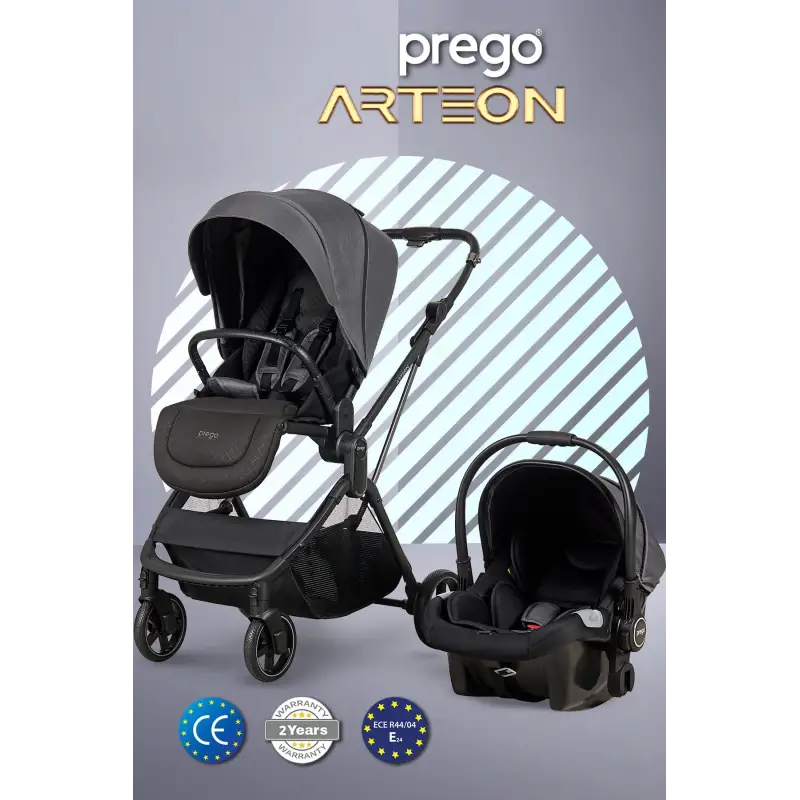 Prego 2244 Arteon Travel Sistem Bebek Arabası Gri