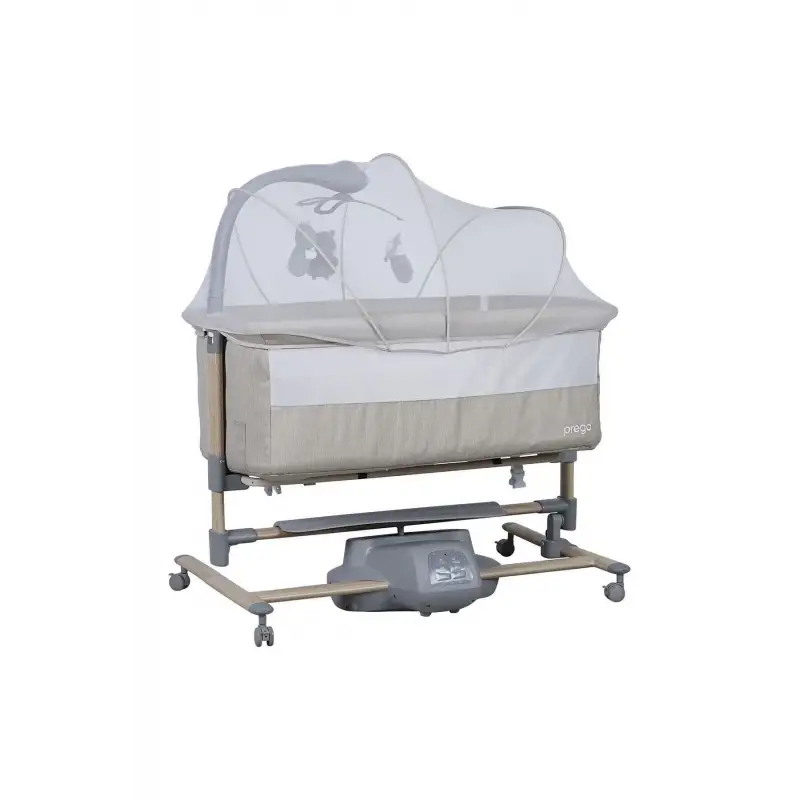 Prego Carmela Anne Yanı Elektrikli Uzaktan Kumandalı Dönenceli Beşik Bej