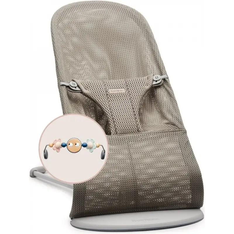 Babybjörn Bliss Ana Kucağı Mesh Grey Beige Pastel Oyuncaklı