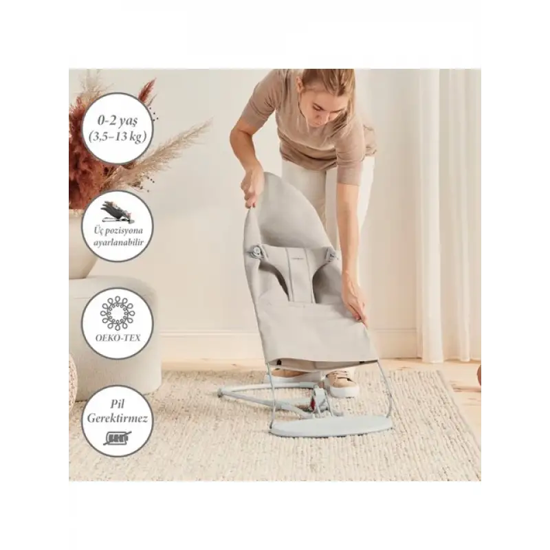 Babybjörn Balance Bliss Ana Kucağı Cotton 3D Jersey Light Beige