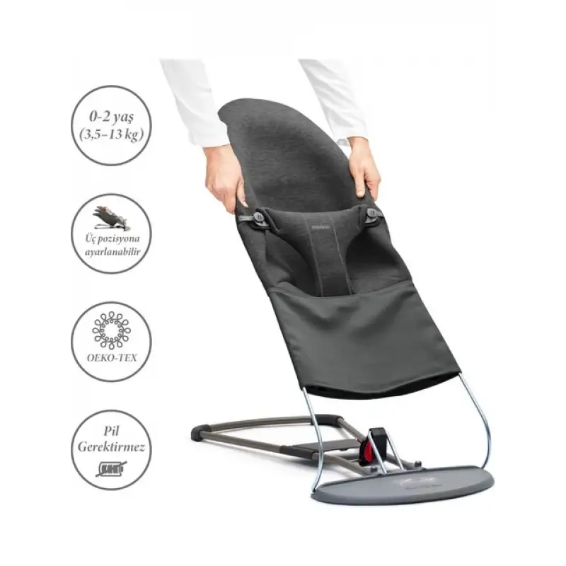 Babybjörn Balance Bliss Ana Kucağı Cotton 3D Jersey Charcoal Grey