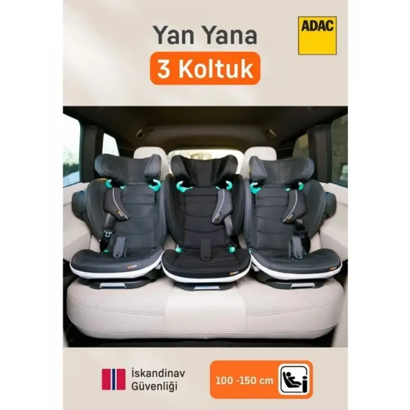 Besafe Izi Flex Fix 2 I-Size Oto Koltuğu 15-36 Kg Anthracite Mesh