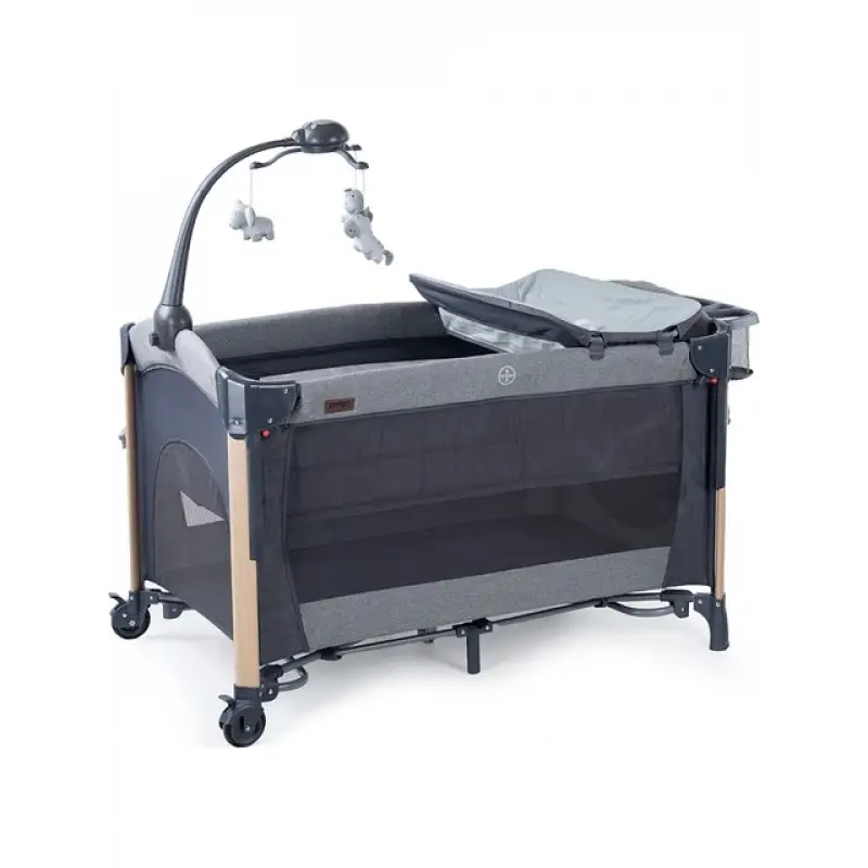 Prego 8069 Elips Plus Anne Yanı Oyun Parkı 70x120 cm Gri