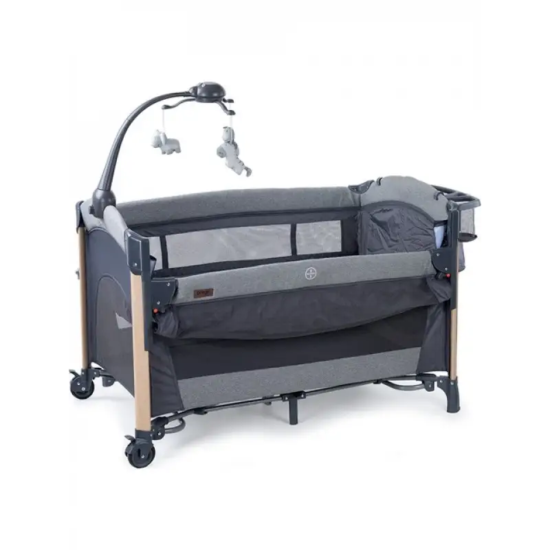 Prego 8069 Elips Plus Anne Yanı Oyun Parkı 70x120 cm Gri