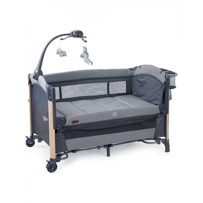 Prego 8069 Elips Plus Anne Yanı Oyun Parkı 70x120 cm Gri