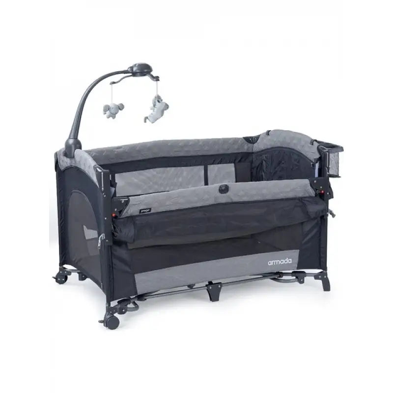 Prego 8067 Armada Anne Yanı Oyun Parkı 70x120 cm Gri