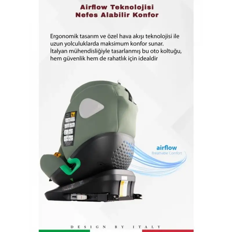 Prego Q9004 Tronfix I-Size Oto Koltuğu 0-36 Kg Yeşil