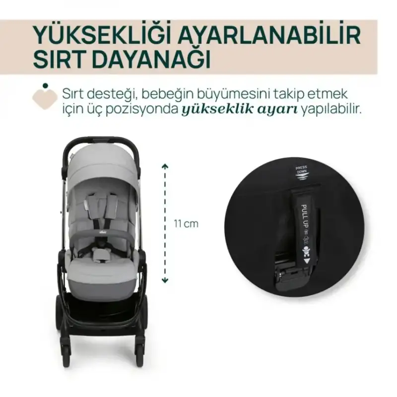 Chicco One4Ever Lounge Travel Sistem Bebek Arabası Sparkle Grey
