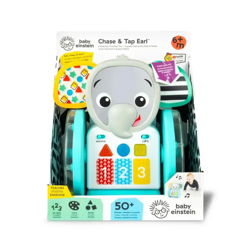 Baby Einstein Chase & Tap Emekleme Oyuncağı Fil Earl