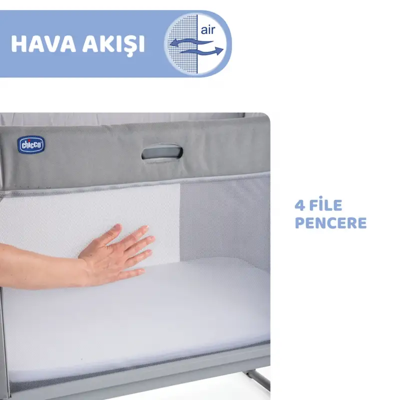 Chicco Next2Me Forever Anne Yanı Beşik Moon Grey