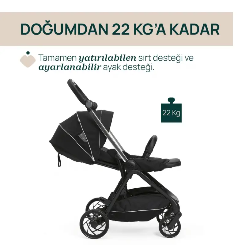 Chicco One4Ever Lounge Travel Sistem Bebek Arabası Black Beauty