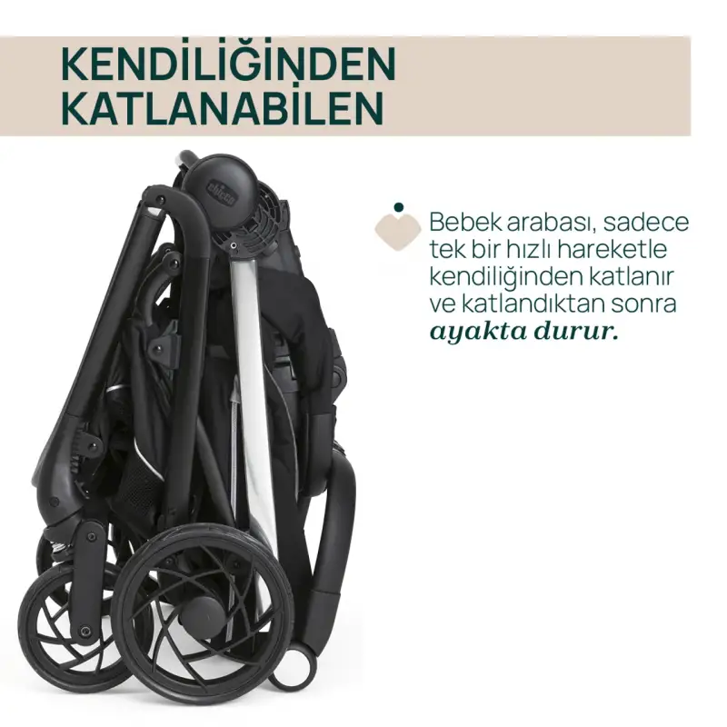 Chicco One4Ever Lounge Travel Sistem Bebek Arabası Black Beauty