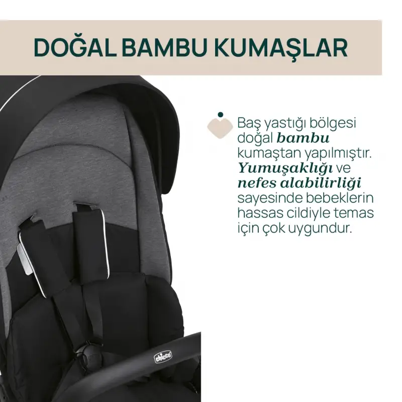 Chicco One4Ever Lounge Travel Sistem Bebek Arabası Black Beauty