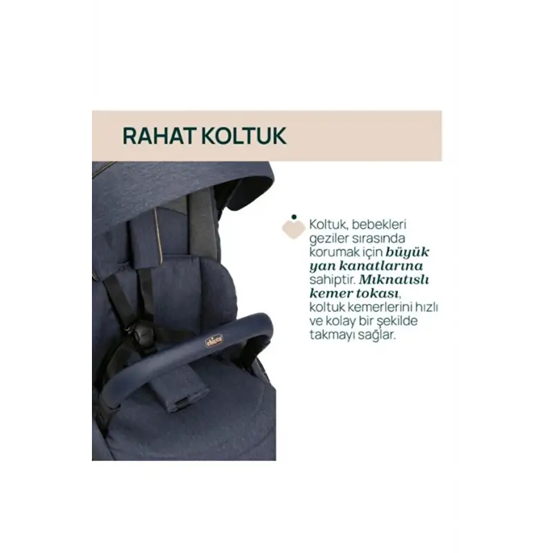 Chicco One4Ever Lounge Travel Sistem Bebek Arabası Denim Shine