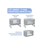 Chicco Next2me Forever Anne Yanı Beşik Ash Grey Cross Collectıon