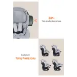 Besafe İzi Comfort X3 ADACLI Oto Koltuğu 9-18 Kg Metallic Melange
