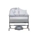 Prego Carmela Anne Yanı Elektrikli Uzaktan Kumandalı Dönenceli Beşik Gri