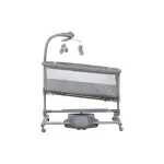 Prego Carmela Anne Yanı Elektrikli Uzaktan Kumandalı Dönenceli Beşik Gri