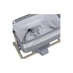 Prego Carmela Anne Yanı Elektrikli Uzaktan Kumandalı Dönenceli Beşik Gri